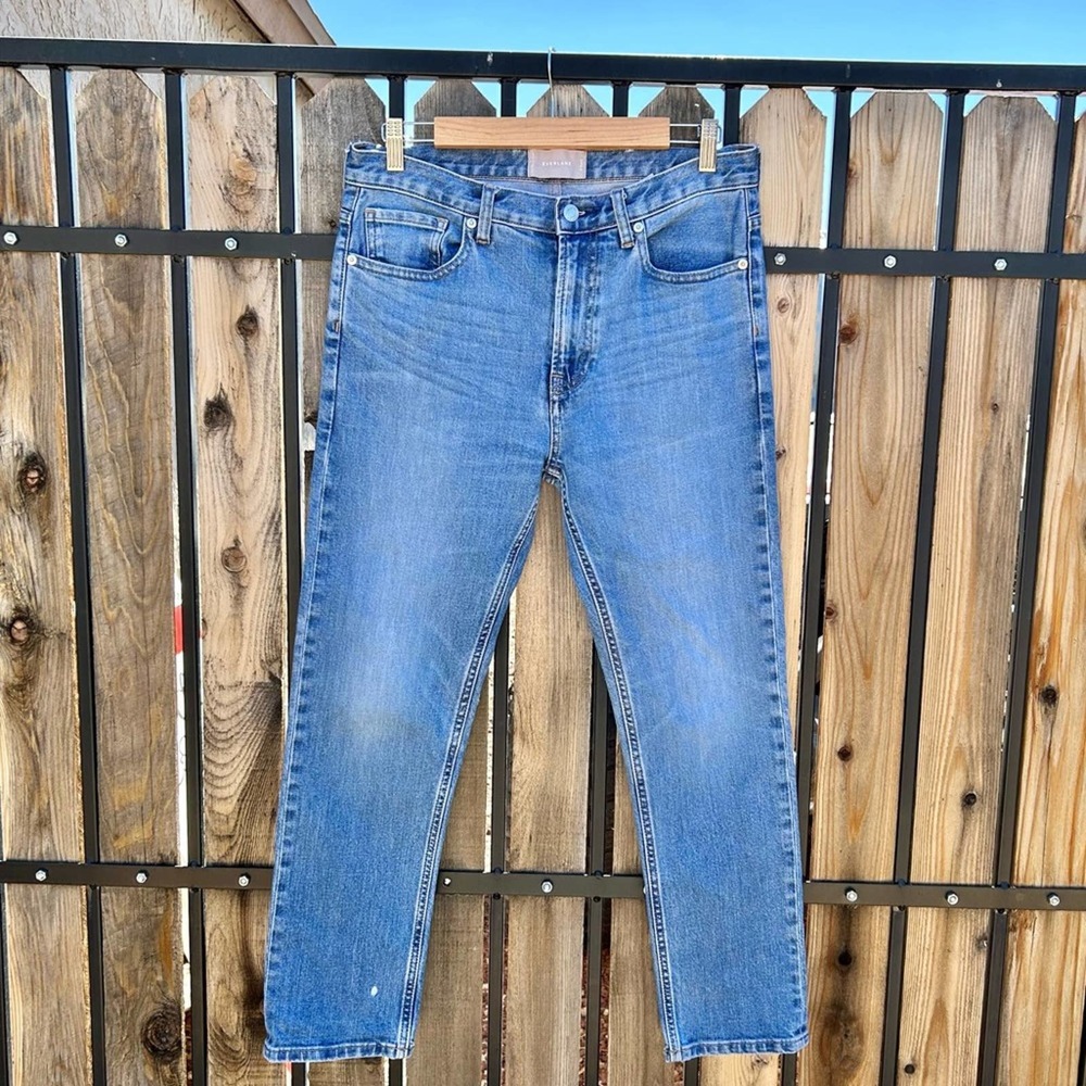 EVERLANE Straight Leg Medium Wash Jeans